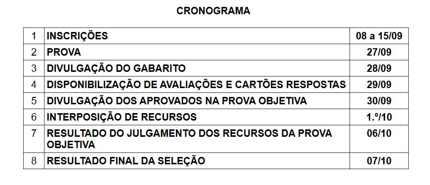 EXAME DE SELEÇÃO CRONOGRAMA NOVO 15c21