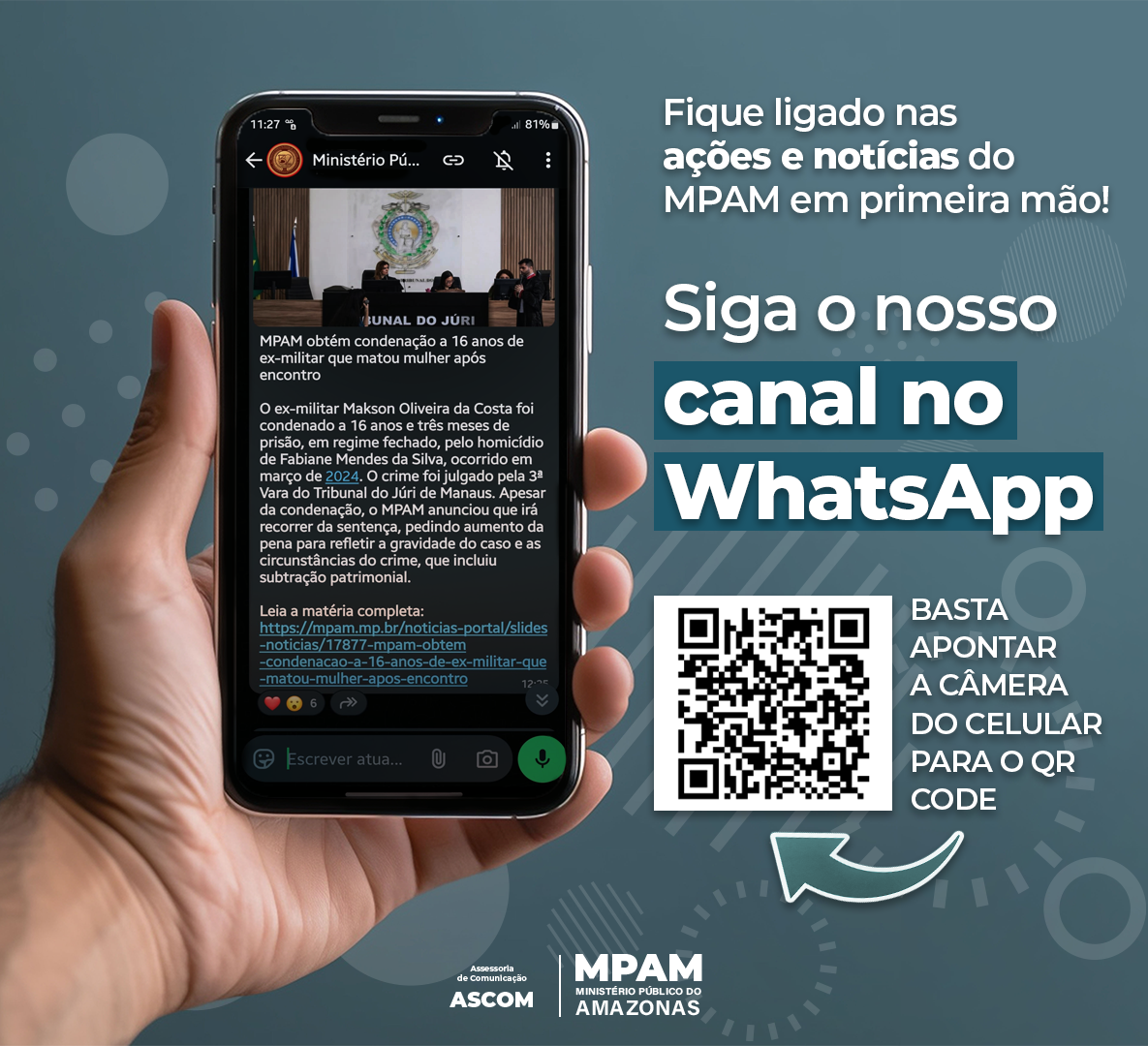 banner canal whatsapp do mpamp